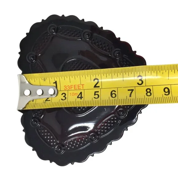 Vintage Avon 1876 Cape Cod Collection Ruby Red Glass Heart-Shaped Trinket Box - Picture 11 of 14